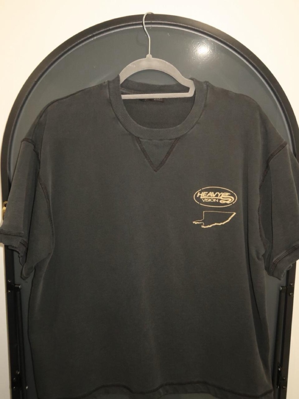 Zara Black Short-Sleeve Graphic Crewneck T-Shirt
